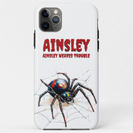 Weaves Trouble Spider Funny Creepy Design