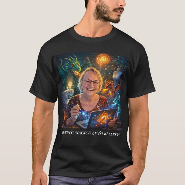 Weaving Magick Into Reality - T Shirt (Framsida)