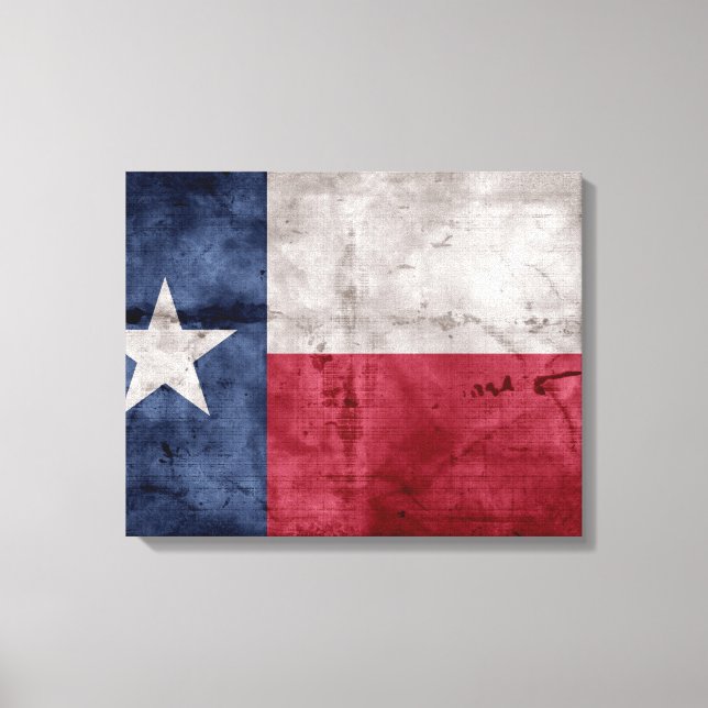WeaVintage Texas Statlig flagga Canvastryck (Framsida)