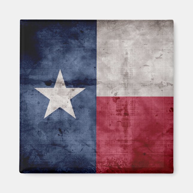 WeaVintage Texas Statlig flagga Magnet (Framsidan)