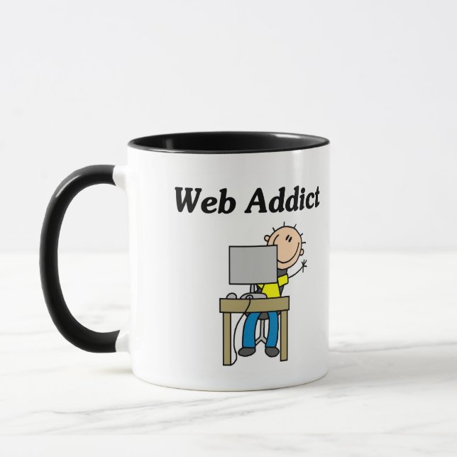 Web Addict T-shirts och presenter Mugg (Vänster)