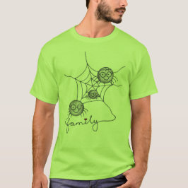 Web Designer Familj – Roliga Spindlar Herr T-Shirt