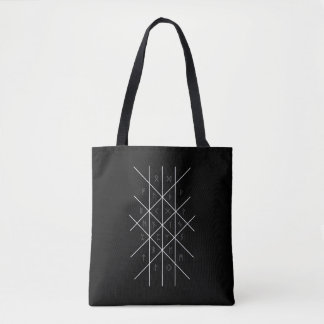 Web of wyrd rune viking tote bag tygkasse