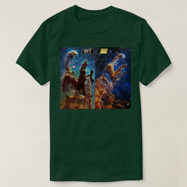 Webb Space elescope Pillars of Creation Bilder Com T Shirt (Design framsida)