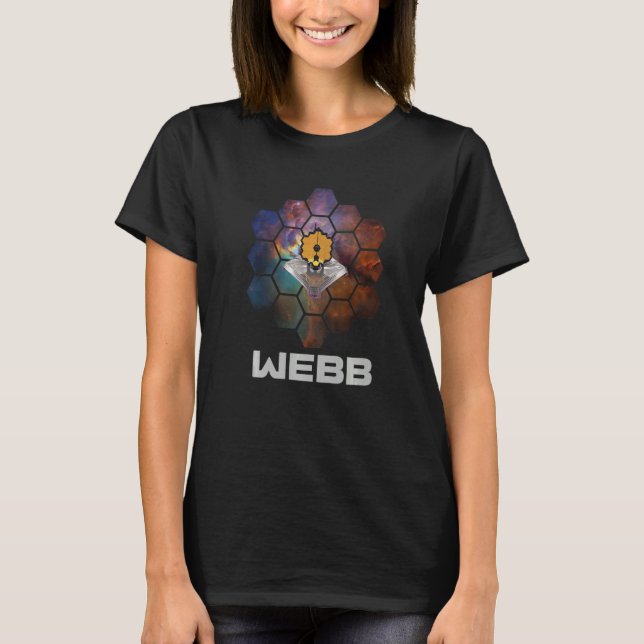 WEBB Space Telescope in Nebula UNFOLING THE UNIVE T Shirt (Framsida)