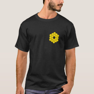 Webb Space Telescope Spegel Gult Hexagons JWST T Shirt