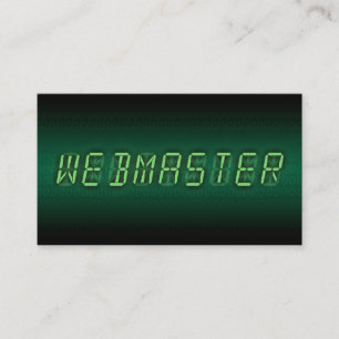 webbadministratör: digital avläsning visitkort