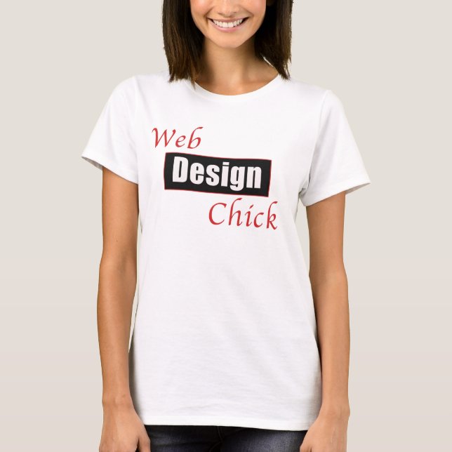 Webbdesignchick T-shirt (Framsida)