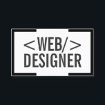 Webbdesignen Gräns med minimal fetstil, svart Visitkort<br><div class="desc">Affärskortet med minsta feta svarta Webbdesignen i Gräns.</div>