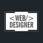 Webbdesignen Gräns med minimal fetstil, svart Visitkort<br><div class="desc">Affärskortet med minsta feta svarta Webbdesignen i Gräns.</div>