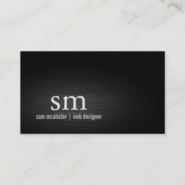Webbdesigner Internet Teknisk Monogram Visitkort (Framsida)