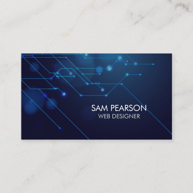 Webbdesigner Internetkretsar Visitkort (Framsida)