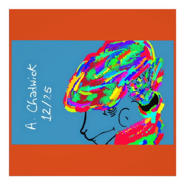 Webbed Scaled Fantasy Creature Fototryck (Framsidan)