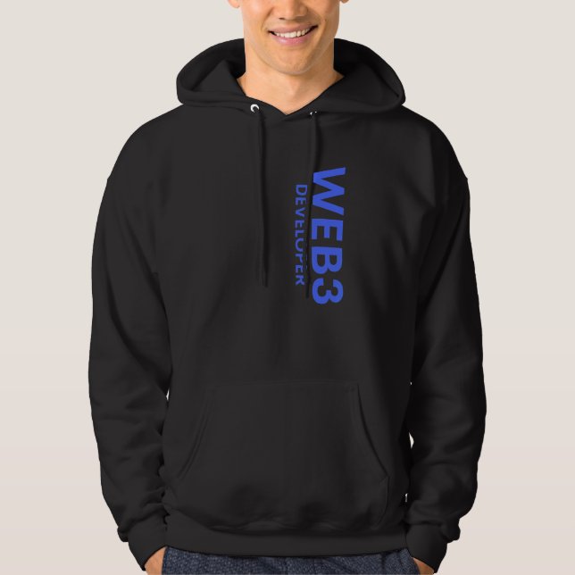 Webben3 Utvecklare Decentraliserad kryptocurrency  Hoodie (Framsida)