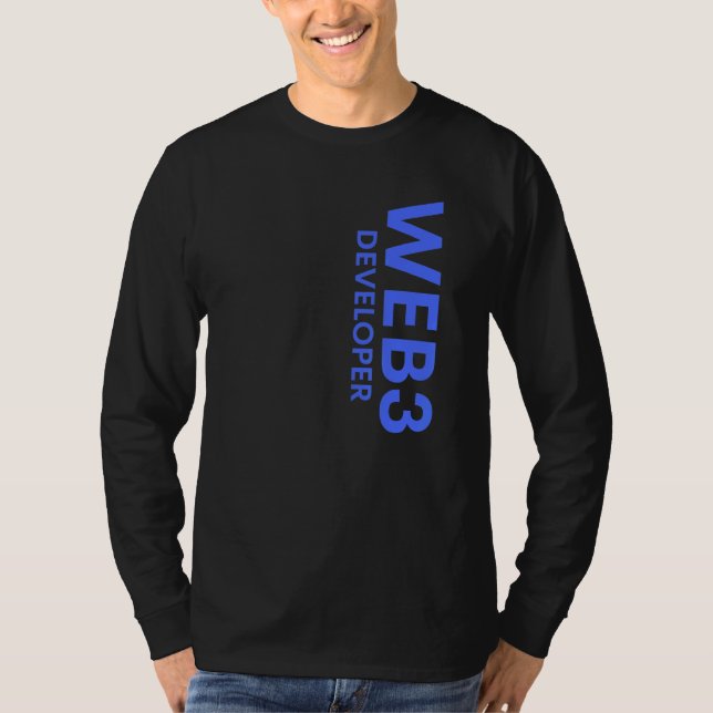 Webben3 Utvecklare Decentraliserad kryptocurrency  T Shirt (Framsida)