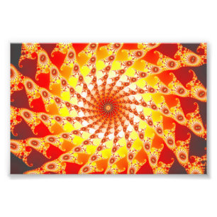 Webben av brand fototryck