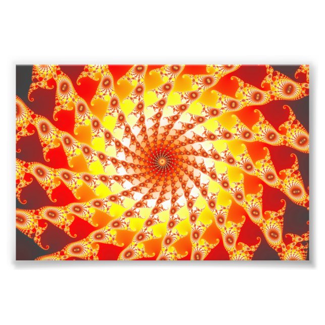 Webben av brand fototryck (Framsidan)