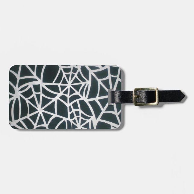 Webben av mysterium: Fintvätt - Vitt Spindelnät Bagagebricka (Horisontell Framsida)