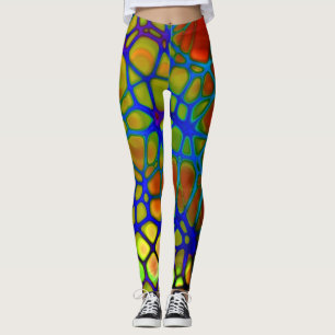 webben av regnbåge leggings