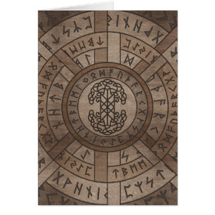 Webben av Wyrd The Matrix of Fate and Livets träd Hälsningskort
