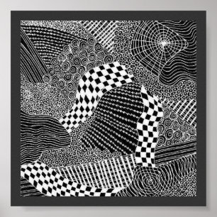 Webben Black Poster