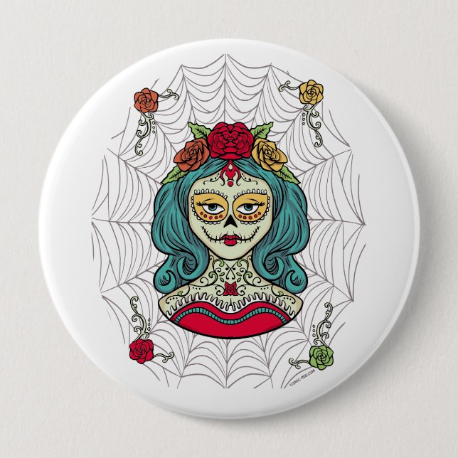Webben Catrina Día de Muertos Knapp (Framsida)