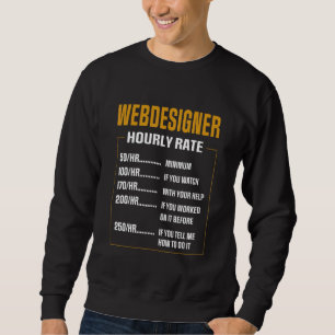 Webben Designer för coola Designer som ska betala Lång Ärmad Tröja