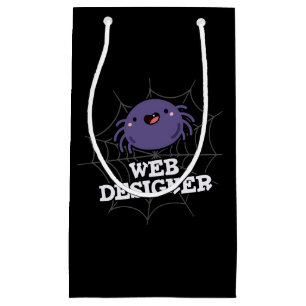 Webben Designer Funny Spider Pun Mörk BG