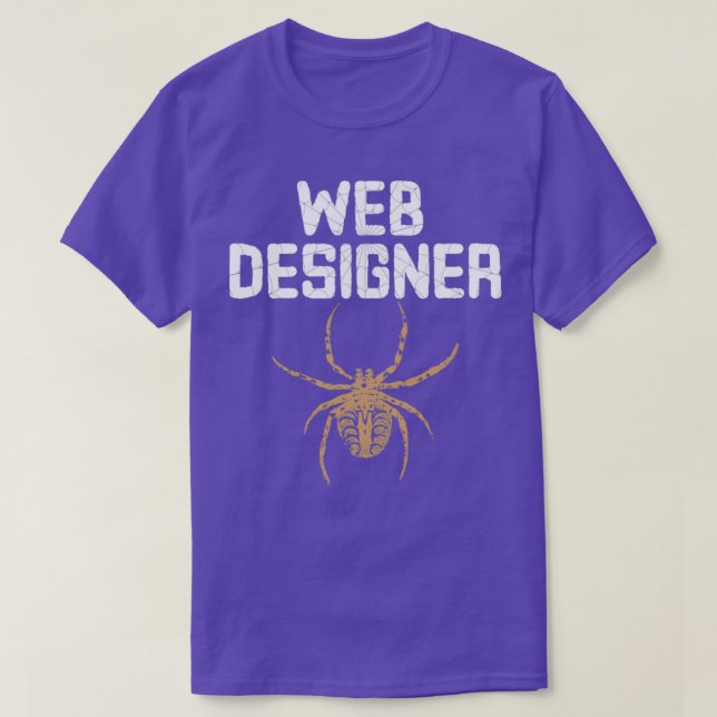 Webben Designer med spider T Shirt (Design framsida)