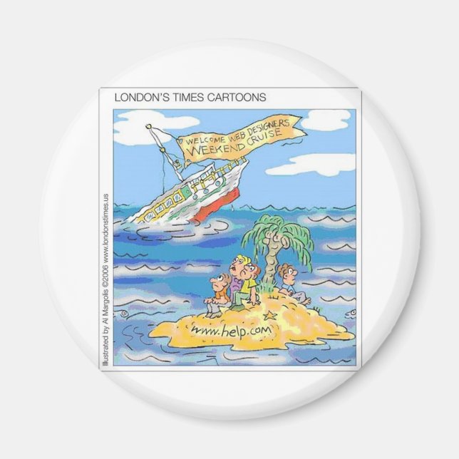 Webben Designers Terror Cruise Frakt Funny Gifts & Magnet (Framsidan)