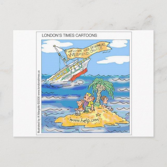 Webben Designers Terror Cruise Frakt Funny Gifts & Vykort (Framsida)