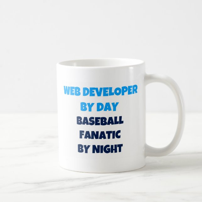 Webben Developer by Day Baseball Fanatic by Night Kaffemugg (Höger)