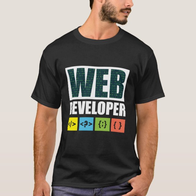 Webben Developer Coder Programmer Software Ingenjö T Shirt (Framsida)