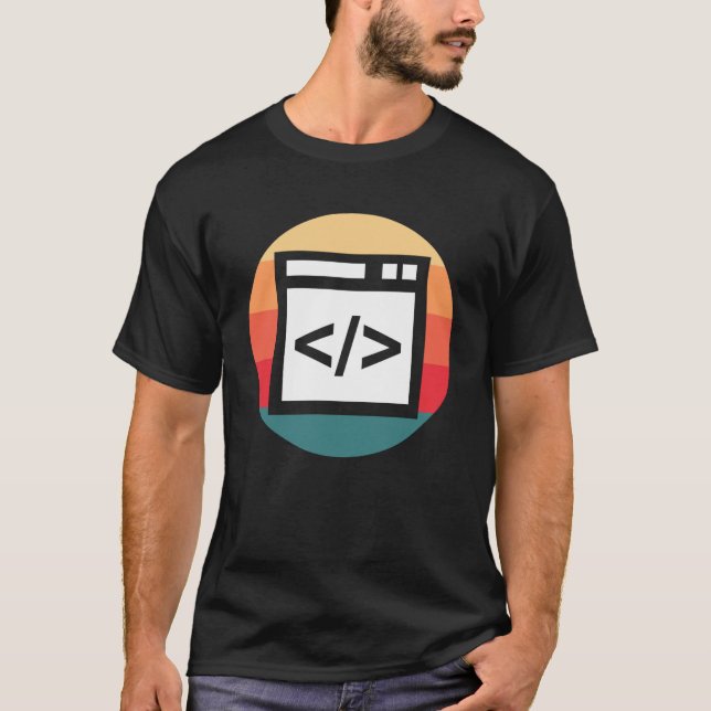 Webben Developer Computer Programming Software Dev T Shirt (Framsida)