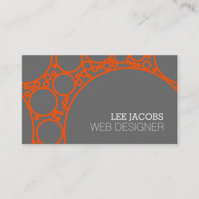 Webben Developer Designer Computer Tech Programer Visitkort (Framsida)
