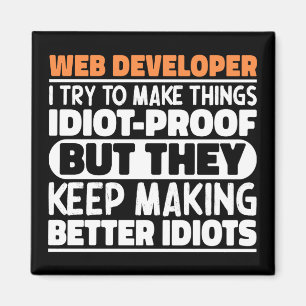 Webben Developer jag försöker göra Sak Roliga meni Magnet