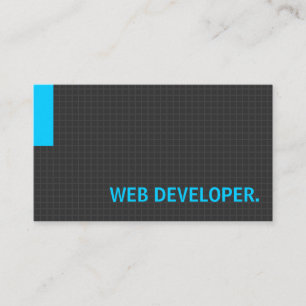Webben Developer - Många Purpose Blue Visitkort