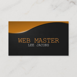 Webben Developer Master Designer Computer Tech Visitkort