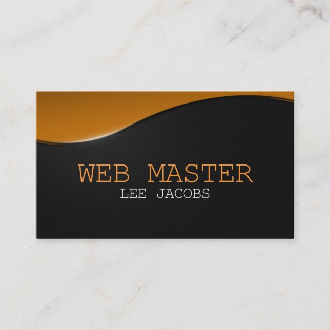 Webben Developer Master Designer Computer Tech Visitkort (Framsida)