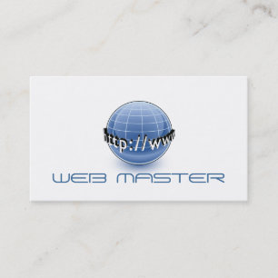 Webben Developer Master Designer Computer Tech Visitkort