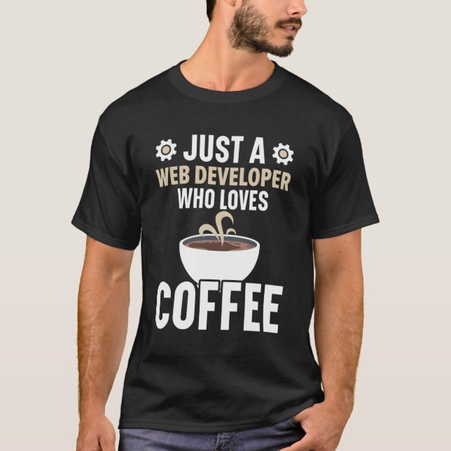 Webben Developer Programmer Code Webbplats Utveckl T Shirt (Framsida)
