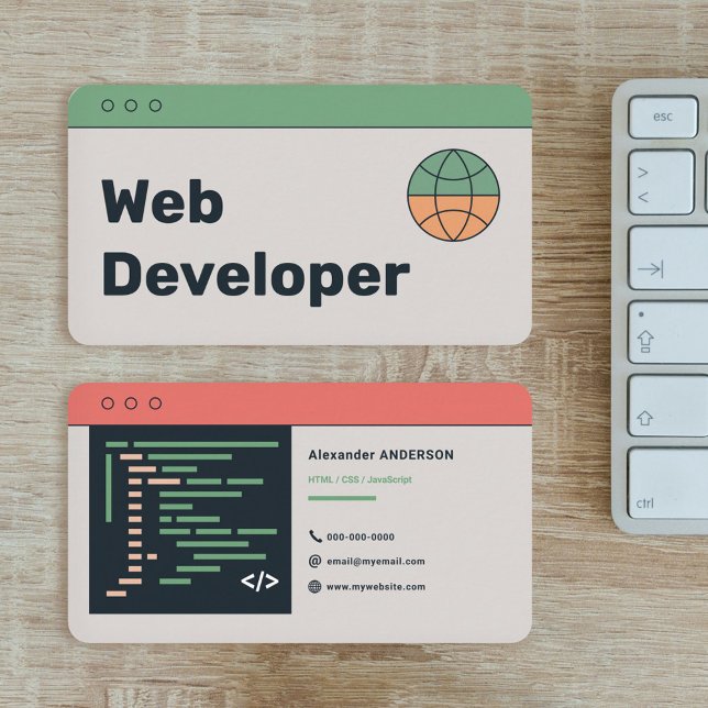 Webben Developer Visitkort (Web Developer Business Card)