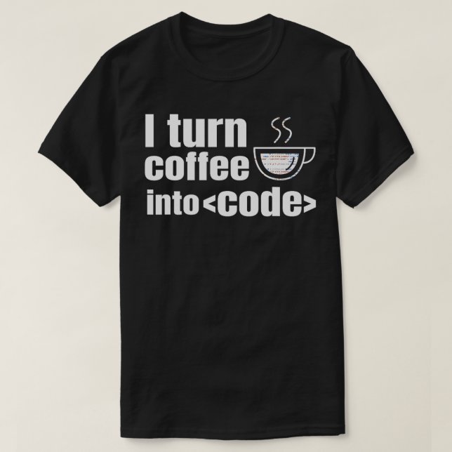 Webben Developer Website Programmer Coder Coffee K T Shirt (Design framsida)