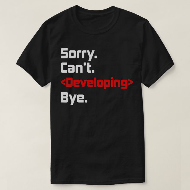 Webben Developer Website Programmer Coder Computer T Shirt (Design framsida)