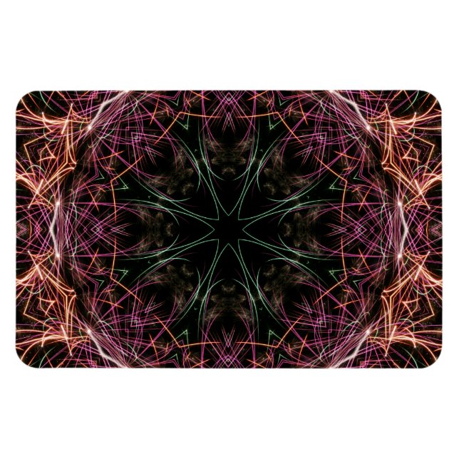 Webben Färg Kaleidoscope Premium Flexi Magnet (Horisontell)