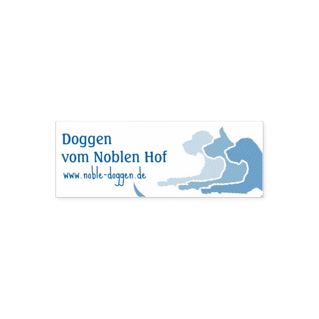 Webben för Doggen Stempel mit-adress Självfärgande Stämpel (Design)