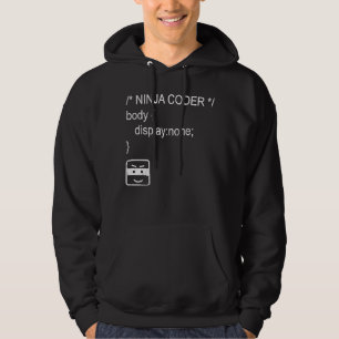 Webben för Ninja Coder-webbplats HTML CSS Multitas Hoodie