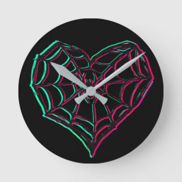 Webben Kärlek T-Shirt Rund Klocka