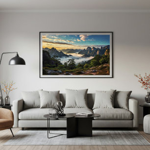 Webben över bergen poster