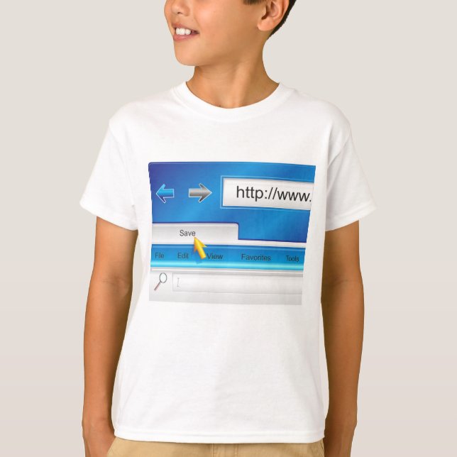 Webben Page Browser T-shirt (Framsida)